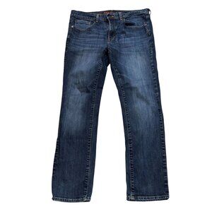 Max ELX Mens Straight Fit Urban Pipeline Jeans 34x32 Blue Denim